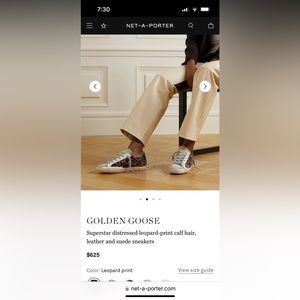 Golden Goose Superstar Leopard size 39. Excellent condition!